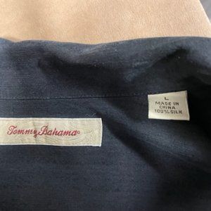 Men's Tommy Bahama 100% Silk Short Sleeve Shirt (Size Large)